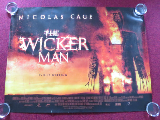 THE WICKER MAN UK QUAD (30"x 40") ROLLED POSTER NICOLAS CAGE ELLEN BURSTYN 2006 Rendezvous Cinema Movie posters