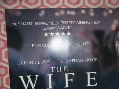 THE WIFE BRITISH QUAD (30"x 40") ROLLED POSTER GLENN CLOSE JOHNATHAN PRYCE 2017 Movie posters
