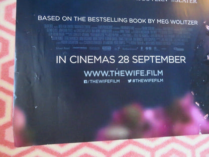 THE WIFE BRITISH QUAD (30"x 40") ROLLED POSTER GLENN CLOSE JOHNATHAN PRYCE 2017 Movie posters