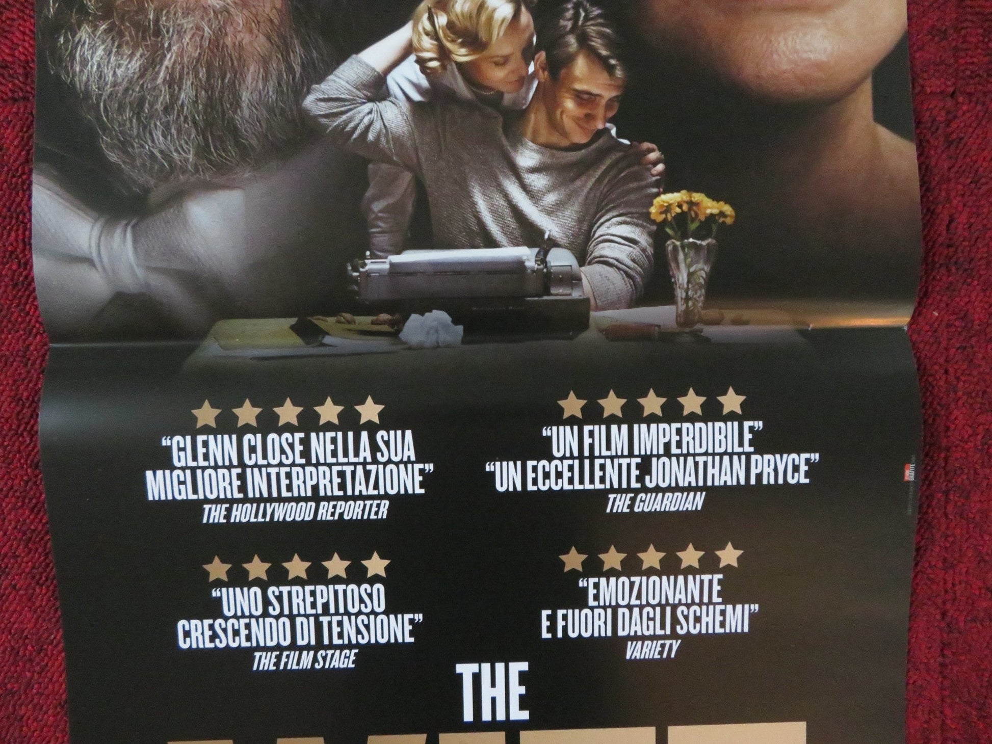 THE WIFE ITALIAN LOCANDINA POSTER GLENN CLOSE JONATHAN PRYCE 2017 Rendezvous Cinema Movie posters