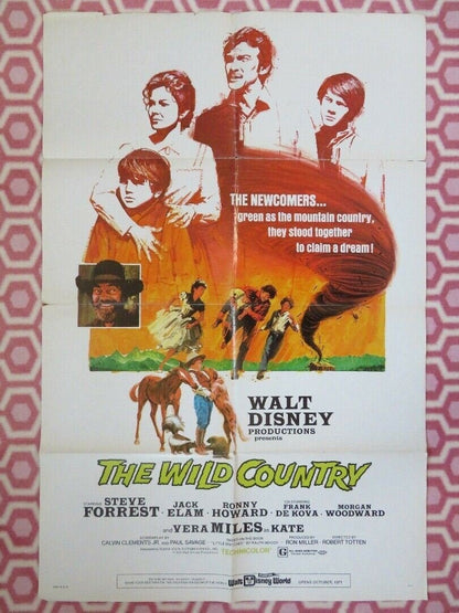 THE WILD COUNTRY ONE SHEET POSTER DISNEY STEVE FORREST VERA MILES Movie posters