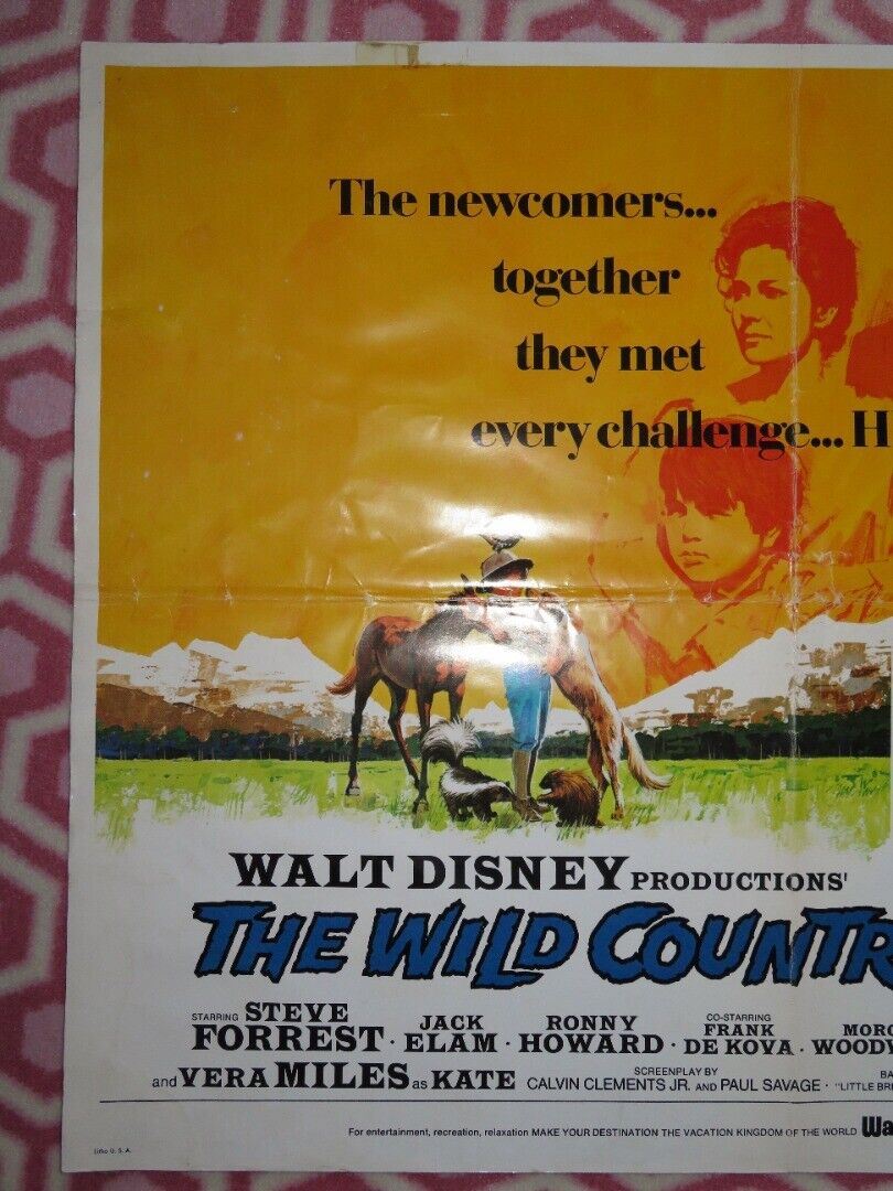 THE WILD COUNTRY US HALF SHEET (22"x 28") POSTER DISNEY RON HOWARD 1970 Movie posters