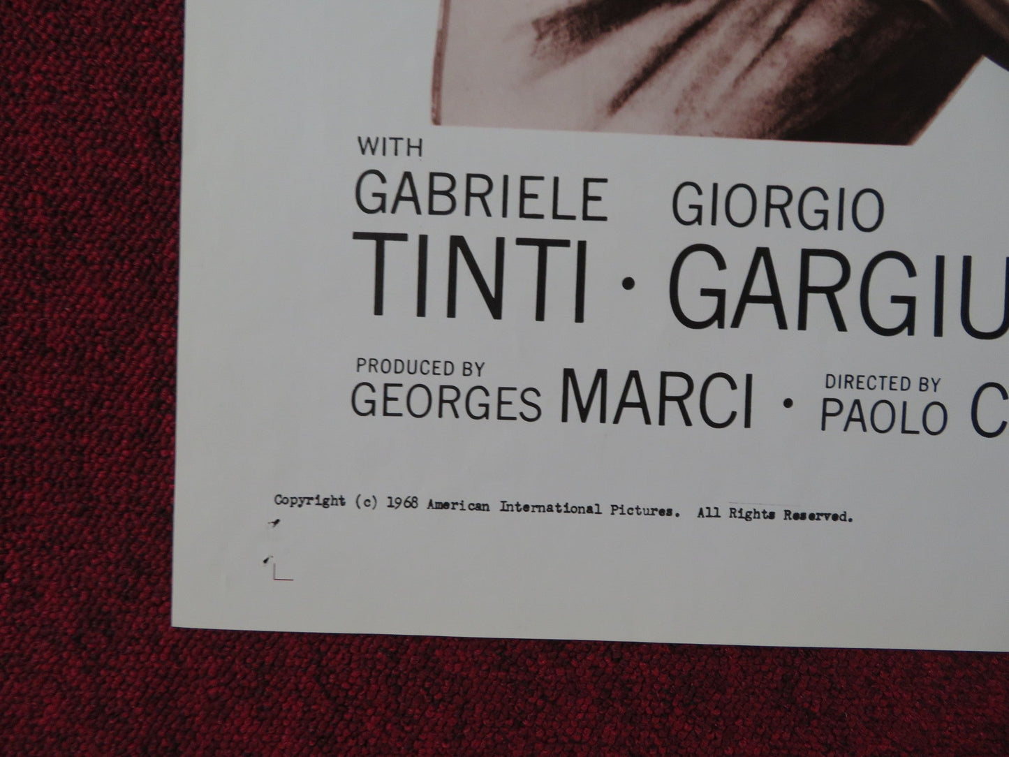 THE WILD EYE FOLDED US ONE SHEET POSTER PHILIPPE LEROY DELIA BOCCARDO 1968 Rendezvous Cinema Movie posters