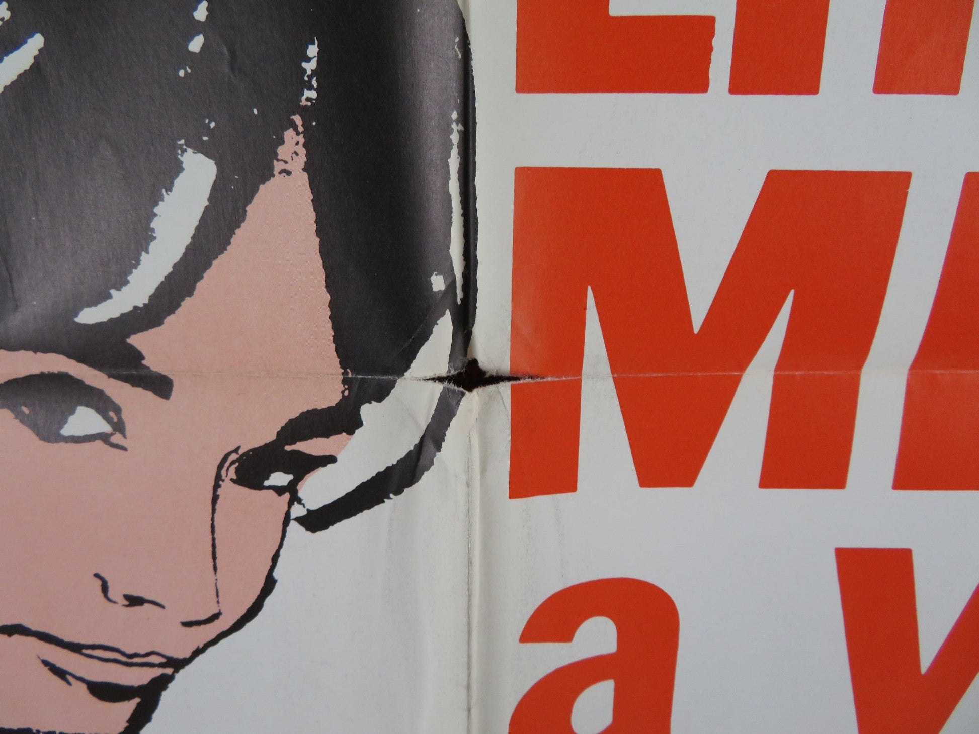 THE WILD EYE FOLDED US ONE SHEET POSTER PHILIPPE LEROY DELIA BOCCARDO 1968 Rendezvous Cinema Movie posters