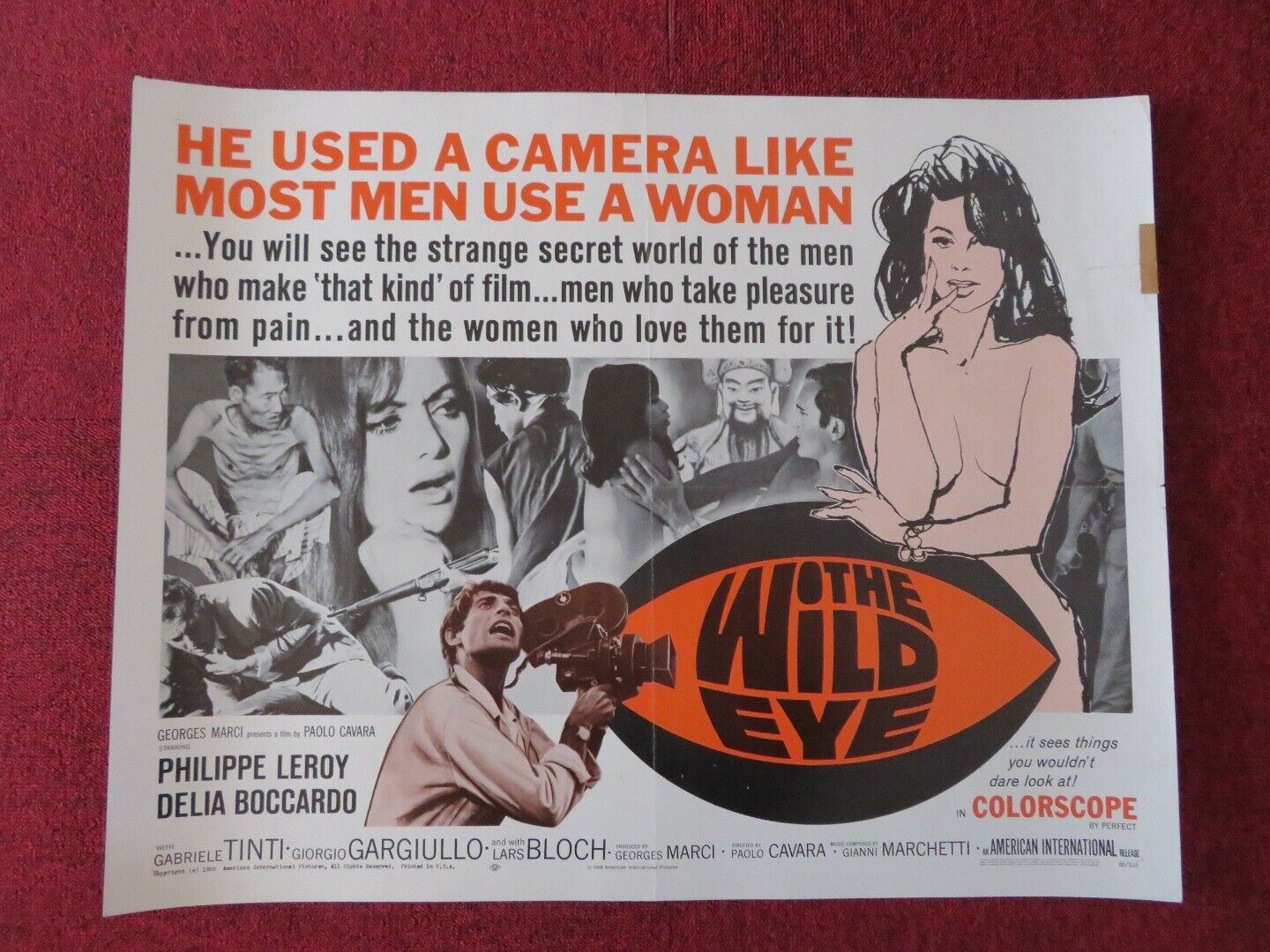 THE WILD EYE / L'occhio selvaggio US HALF SHEET (22"x 28") POSTER 1968 - Rendezvous Cinema