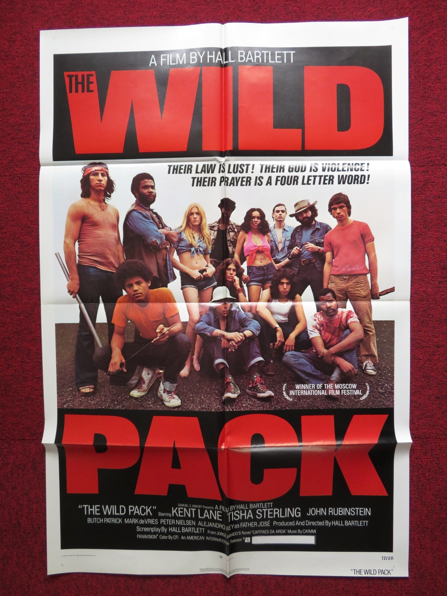 THE WILD PACK FOLDED US ONE SHEET POSTER KENT LANE TISHA STERLING 1972 Rendezvous Cinema Movie posters