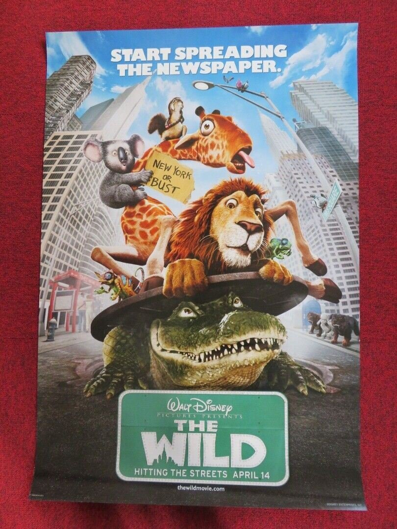 THE WILD US ONE SHEET ROLLED POSTER DISNEY KIEFER SUTHERLAND 2006 - Rendezvous Cinema