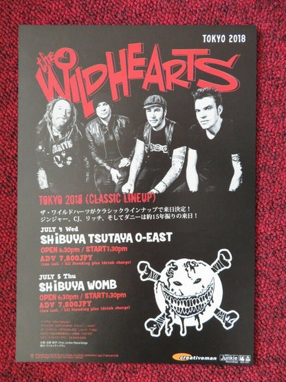 THE WILDHEARTS - ACOUSTIC - LIVE IN JAPAN JAPANESE MUSIC TOUR GIG POSTER 2018 - Rendezvous Cinema