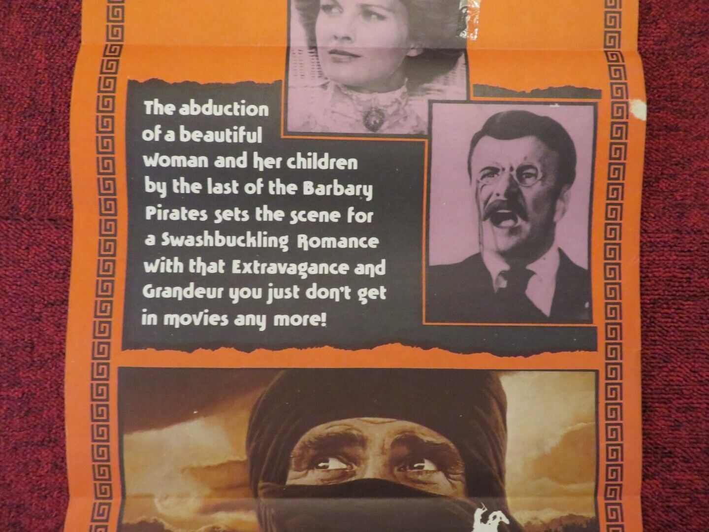 THE WIND AND THE LION FOLDED AUSTRALIAN DAYBILL POSTER SEAN CONNERY 1975 Movie posters