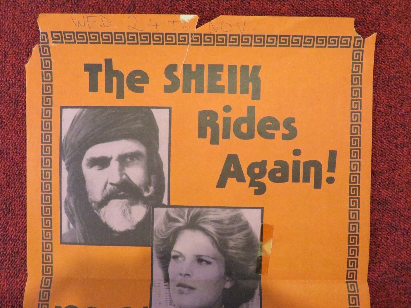 THE WIND AND THE LION FOLDED AUSTRALIAN DAYBILL POSTER SEAN CONNERY 1975 Movie posters