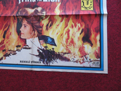 THE WIND AND THE LION FOLDED TURKISH ONE SHEET POSTER SEAN CONNERY 1975 - Rendezvous Cinema