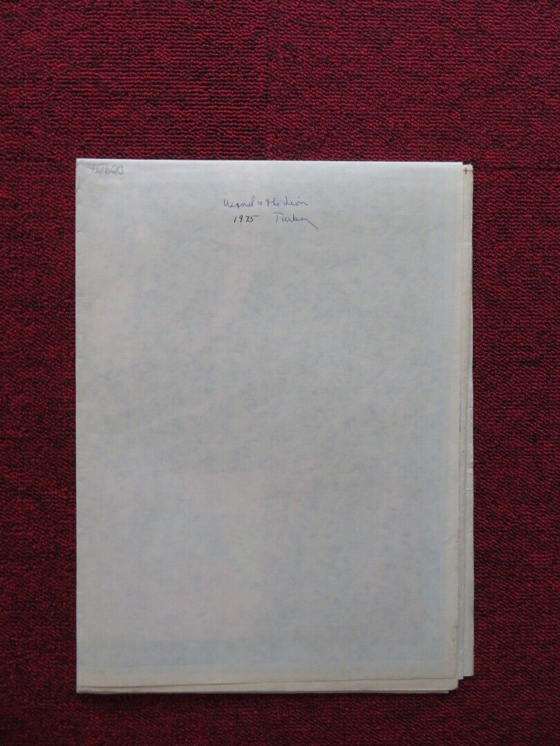 THE WIND AND THE LION FOLDED TURKISH ONE SHEET POSTER SEAN CONNERY 1975 - Rendezvous Cinema