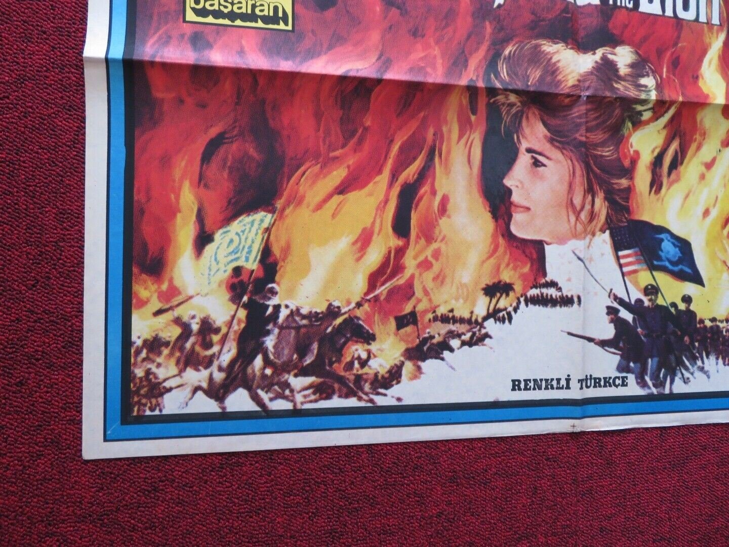 THE WIND AND THE LION FOLDED TURKISH ONE SHEET POSTER SEAN CONNERY 1975 - Rendezvous Cinema