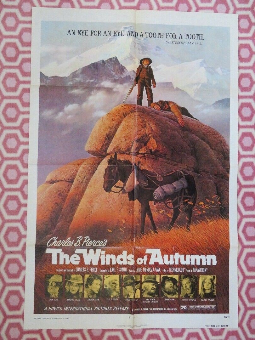 THE WINDS OF AUTUMN US ONE SHEET POSTER JACK ELAM ANDREW PRINE 1976 Rendezvous Cinema Movie posters