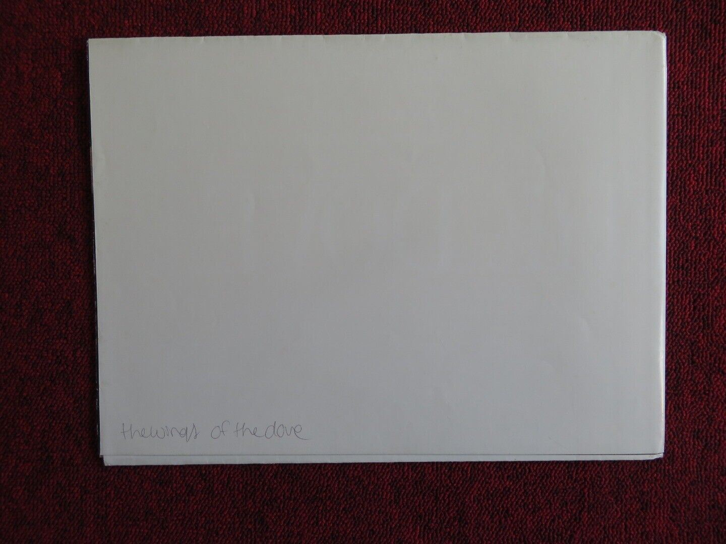 THE WINGS OF THE DOVE FOLDED US ONE SHEET POSTER HELENA BONHAM CARTER 1997 - Rendezvous Cinema