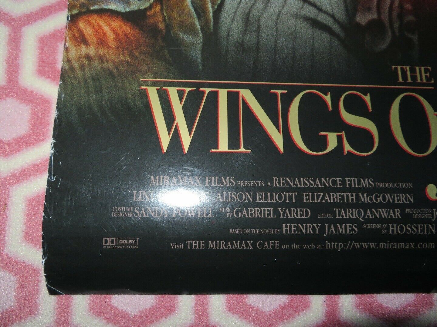 THE WINGS OF THE DOVE US ONE SHEET ROLLED POSTER HELENA BONHAM CARTER 1997 Movie posters