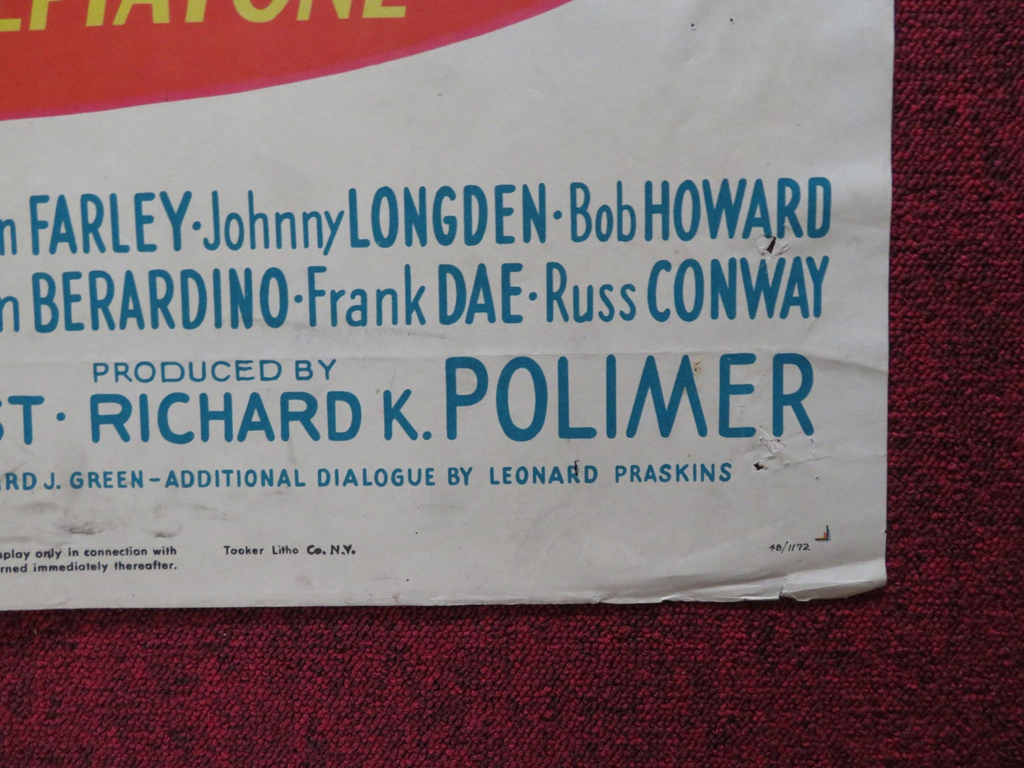 THE WINNER'S CIRCLE FOLDED US ONE SHEET POSTER JEAN WILLES MORGAN FARLEY 1948 Rendezvous Cinema Movie posters