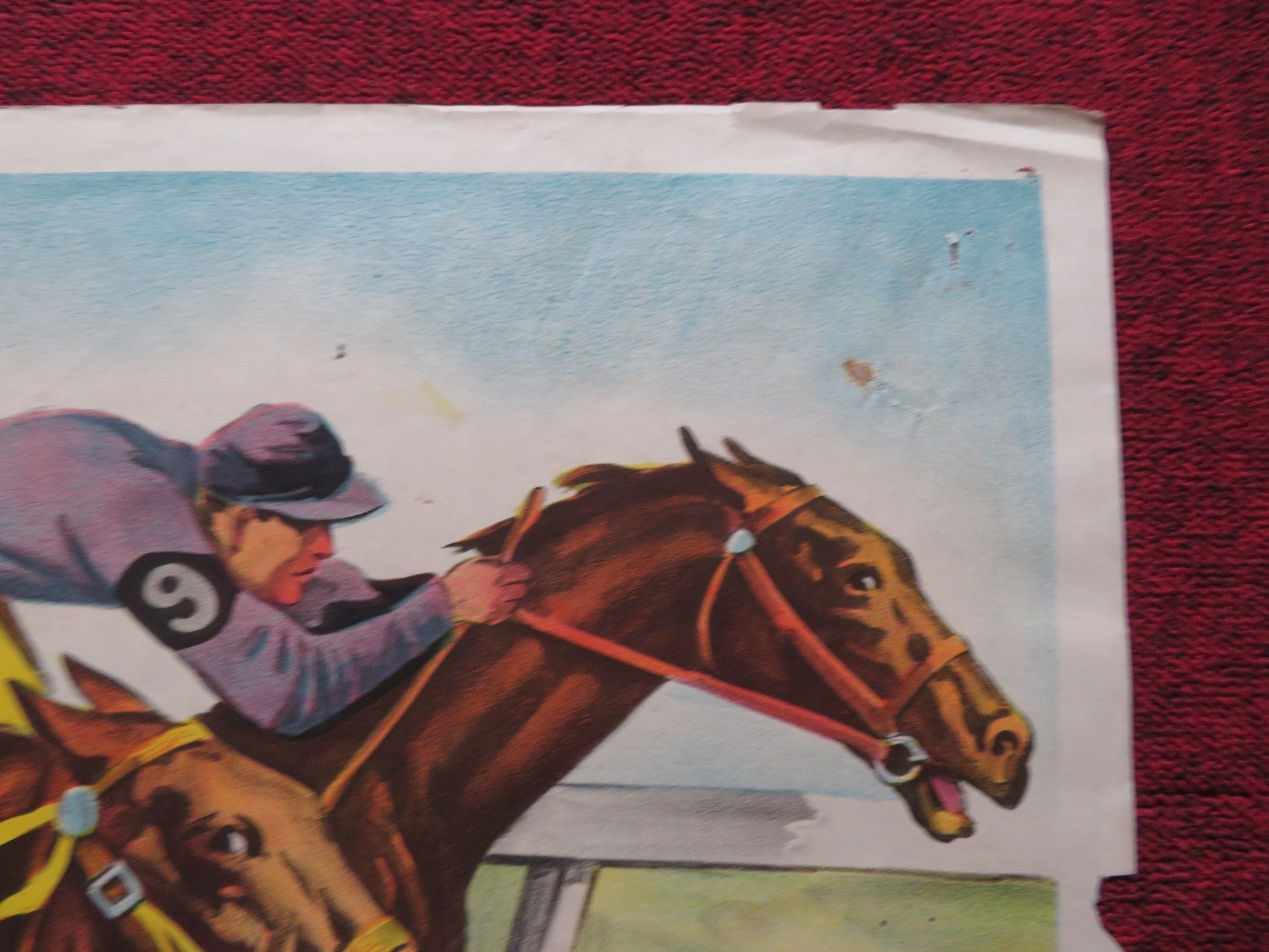 THE WINNER'S CIRCLE FOLDED US ONE SHEET POSTER JEAN WILLES MORGAN FARLEY 1948 Rendezvous Cinema Movie posters