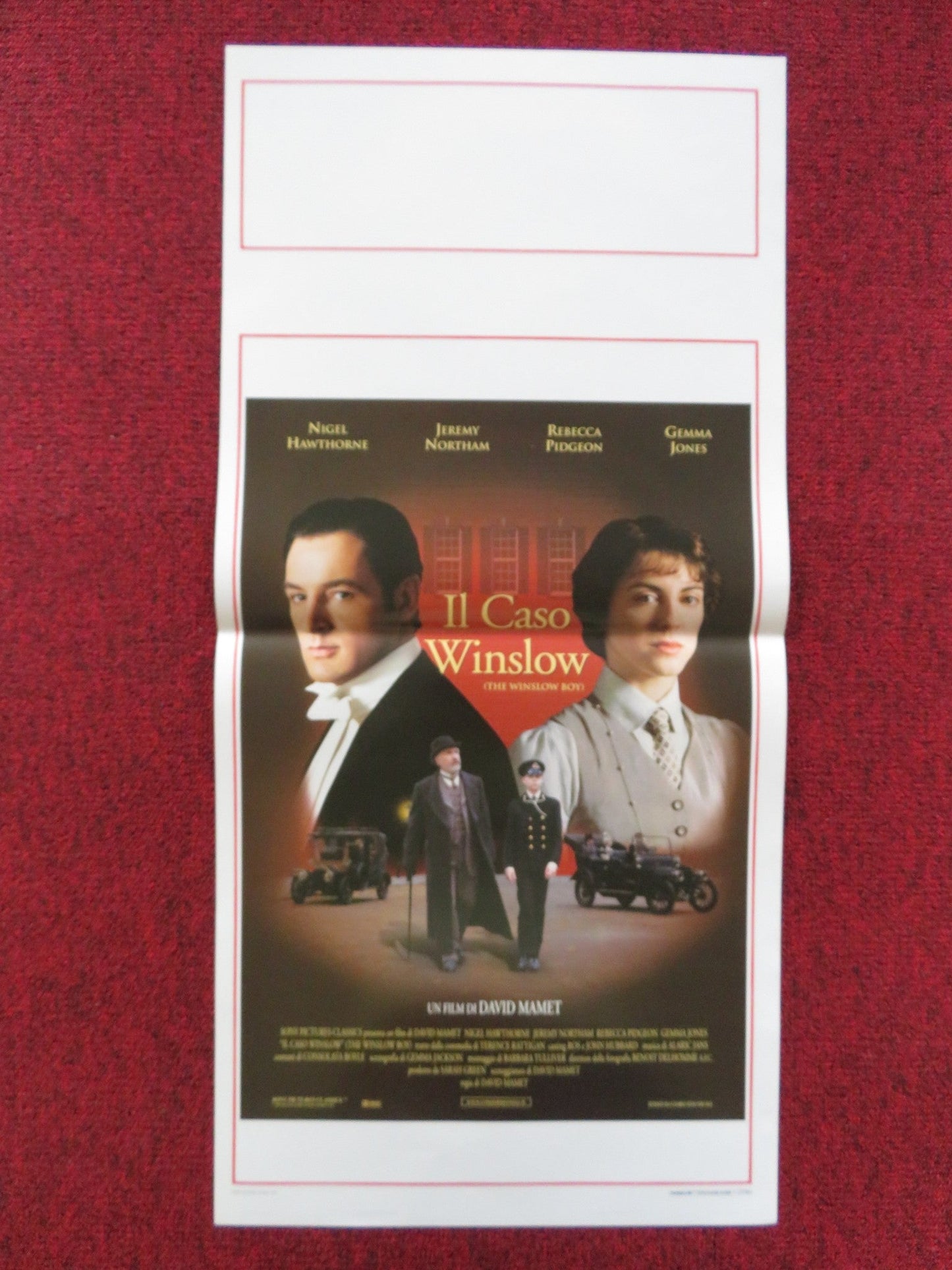 THE WINSLOW BOY ITALIAN LOCANDINA POSTER NIGEL HAWTHORNE JEREMY NORTHAM 1999 Rendezvous Cinema Movie posters