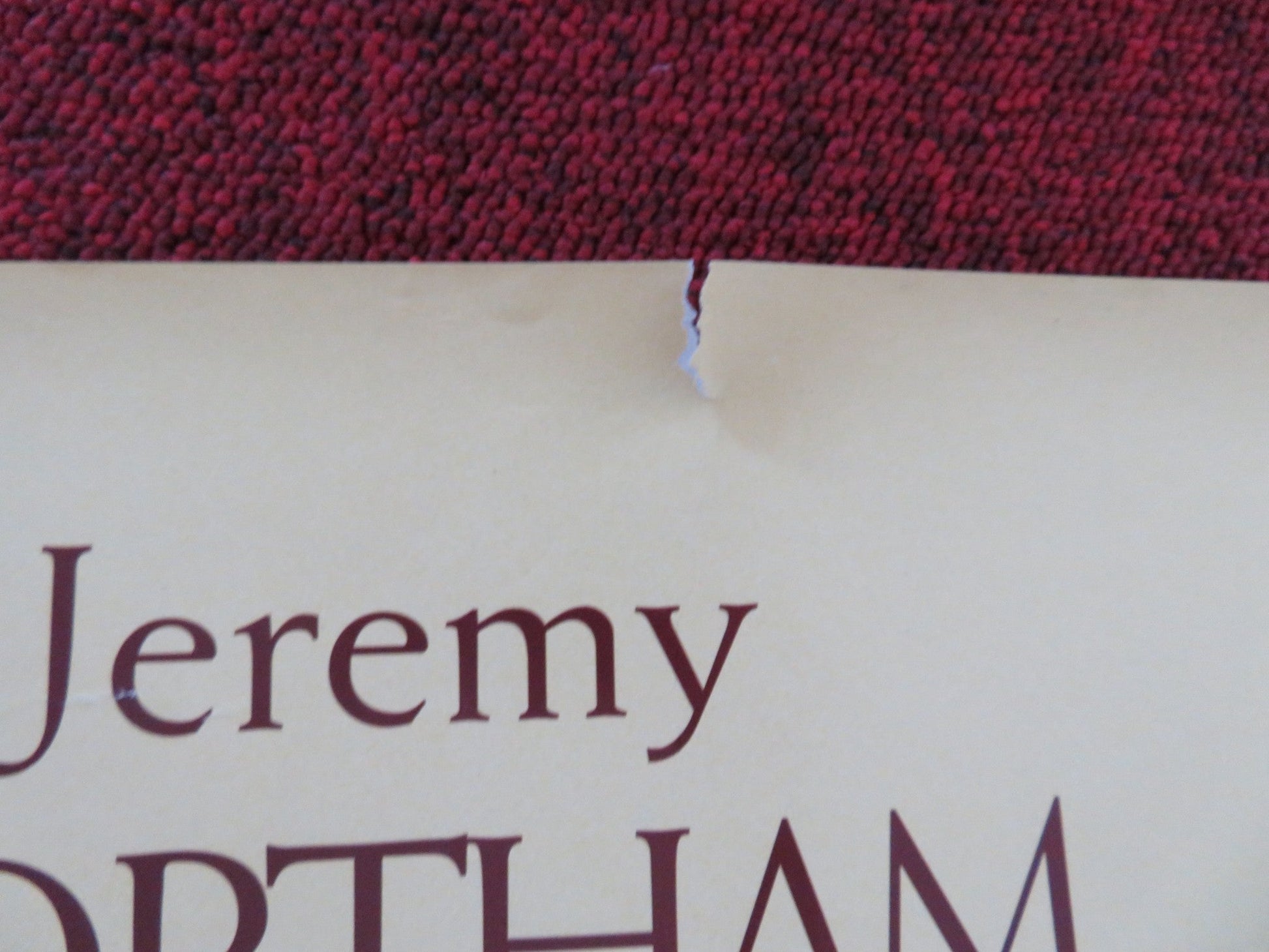 THE WINSLOW BOY UK QUAD (30"x 40") ROLLED POSTER MATTHEW PIDGEON R. PIDGEON 1999 Rendezvous Cinema Movie posters