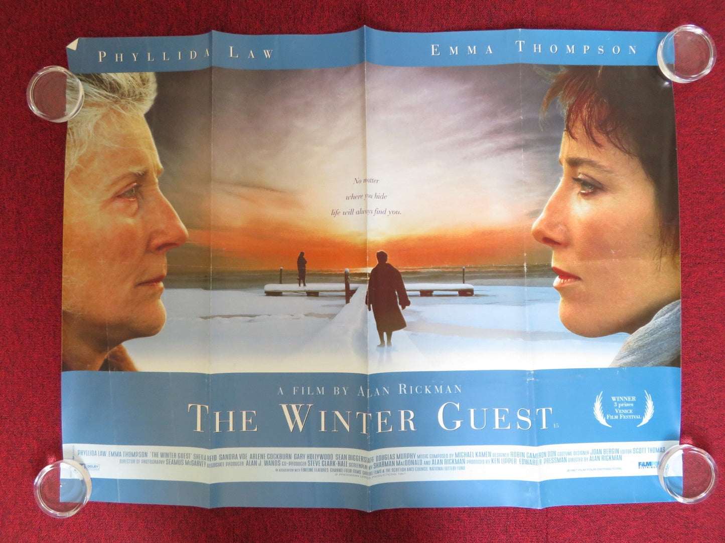 THE WINTER GUEST UK QUAD (30"x 40") ROLLED POSTER EMMA THOMPSON P. LAW 1987 Rendezvous Cinema Movie posters