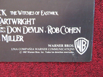 THE WITCHES OF EASTWICK SPANISH ROLLED POSTER NICHOLSON PFEIFFER CHER 1987 Movie posters