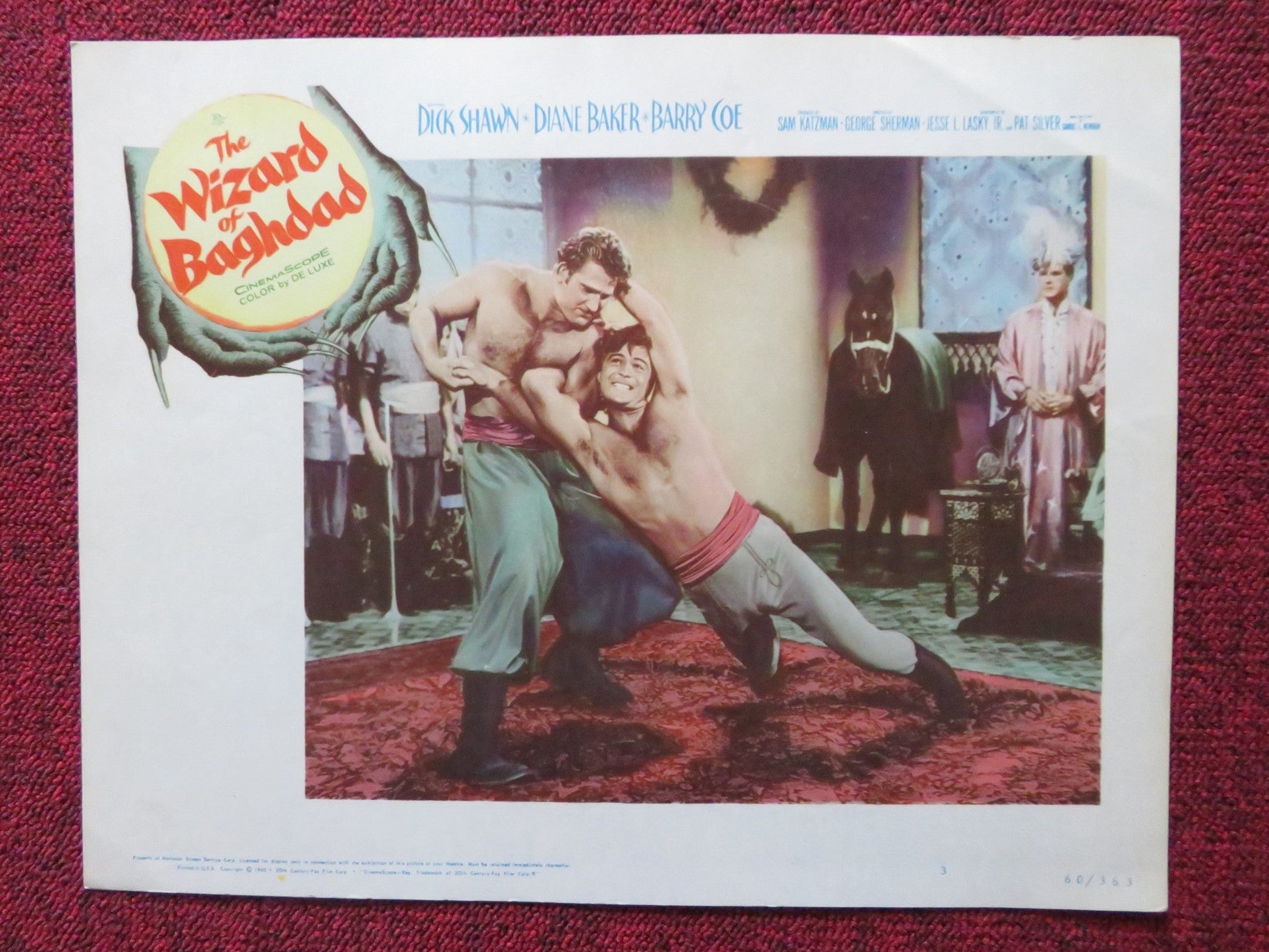 THE WIZARD OF BAGHDAD US LOBBY CARD SET DICK SHAWN DIANE BAKER 1960 Rendezvous Cinema Movie posters