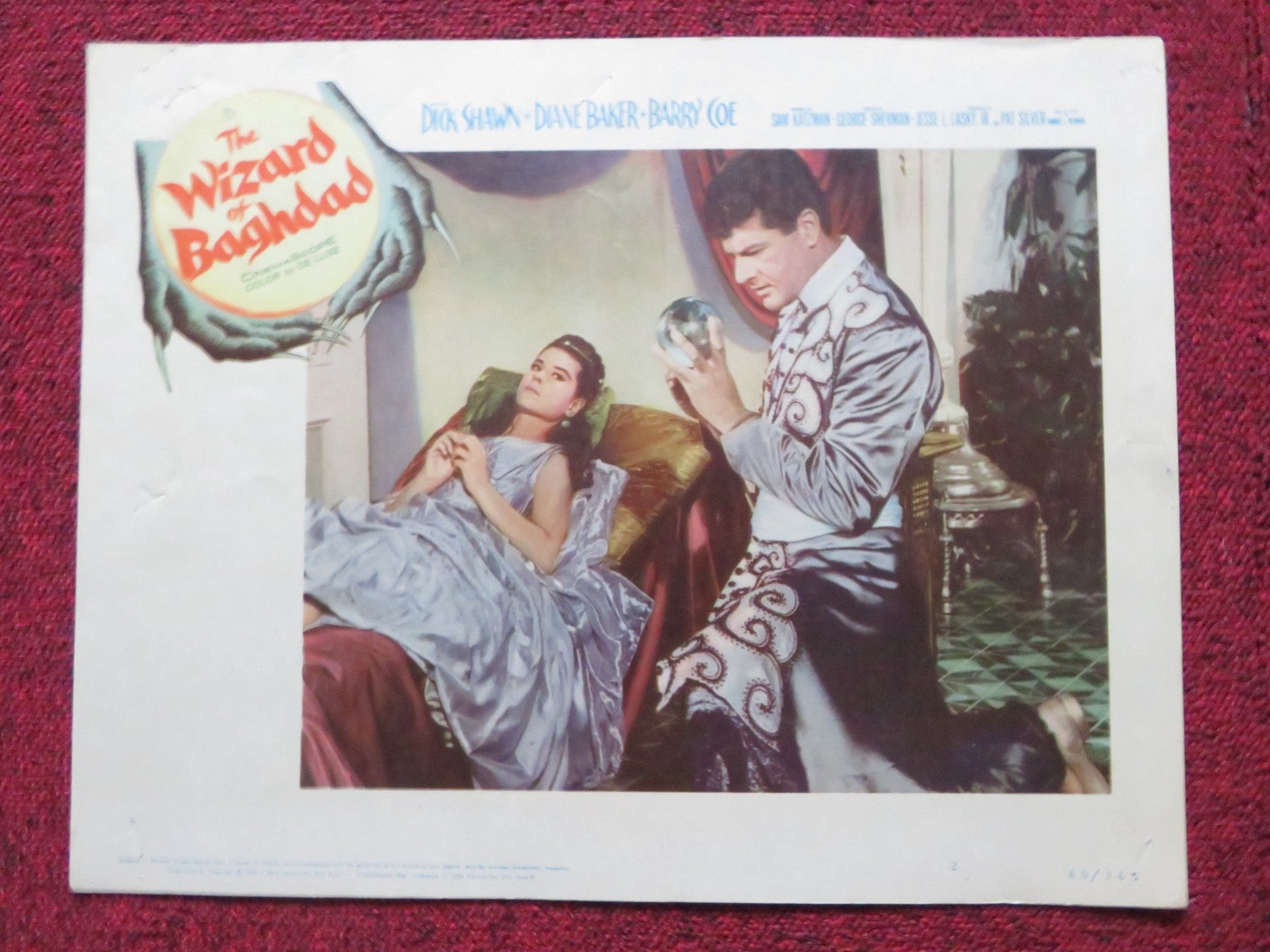 THE WIZARD OF BAGHDAD US LOBBY CARD SET DICK SHAWN DIANE BAKER 1960 Rendezvous Cinema Movie posters
