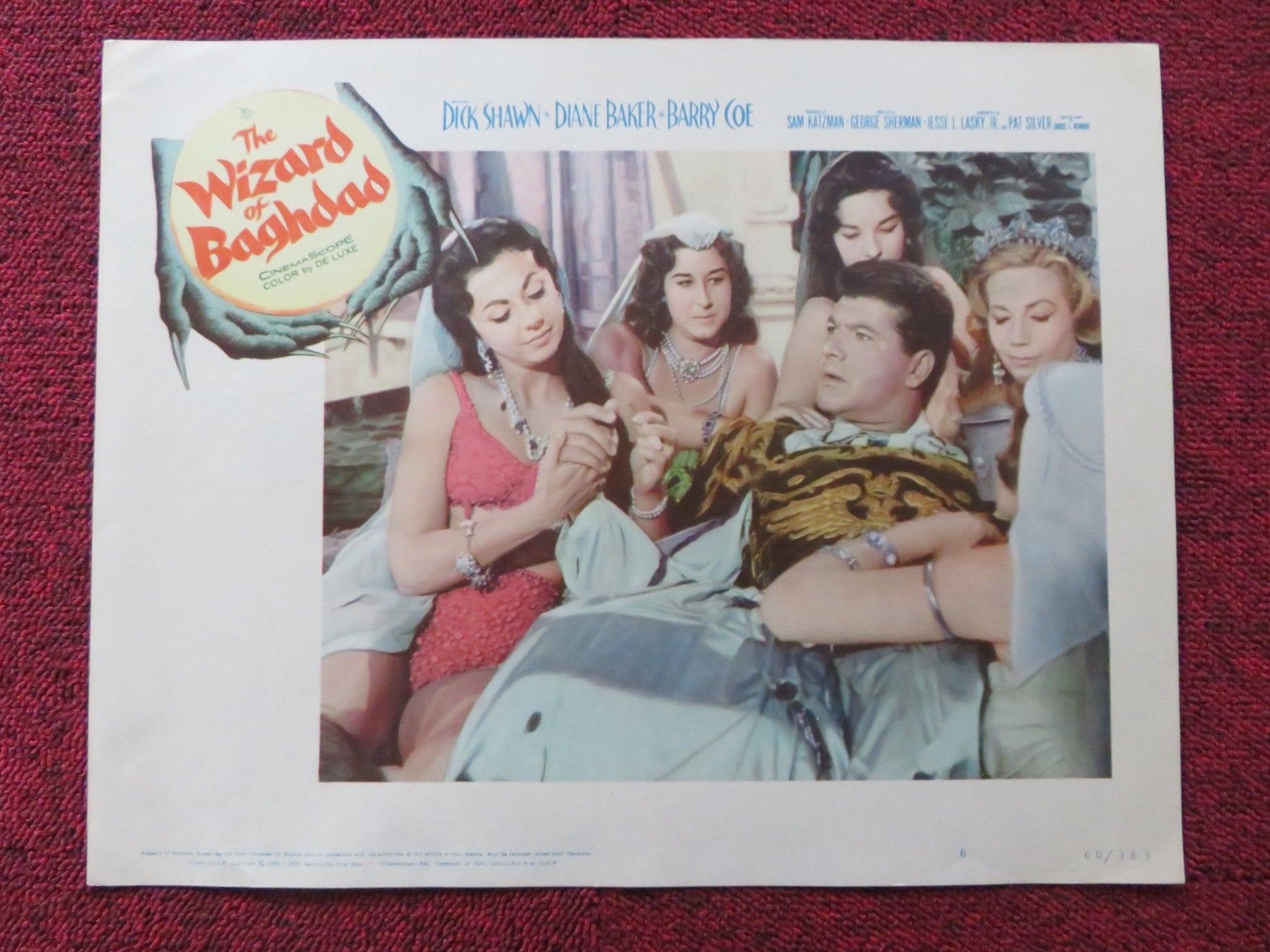 THE WIZARD OF BAGHDAD US LOBBY CARD SET DICK SHAWN DIANE BAKER 1960 Rendezvous Cinema Movie posters