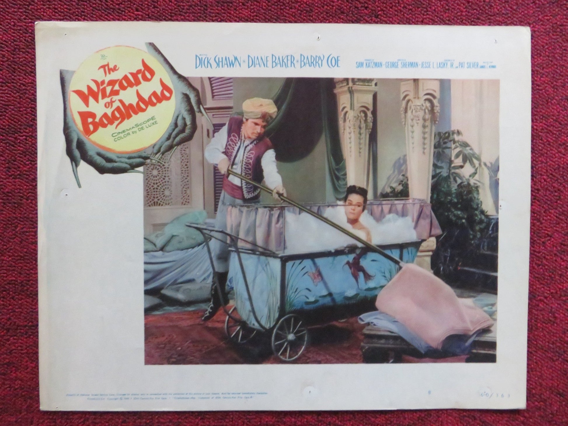 THE WIZARD OF BAGHDAD US LOBBY CARD SET DICK SHAWN DIANE BAKER 1960 Rendezvous Cinema Movie posters