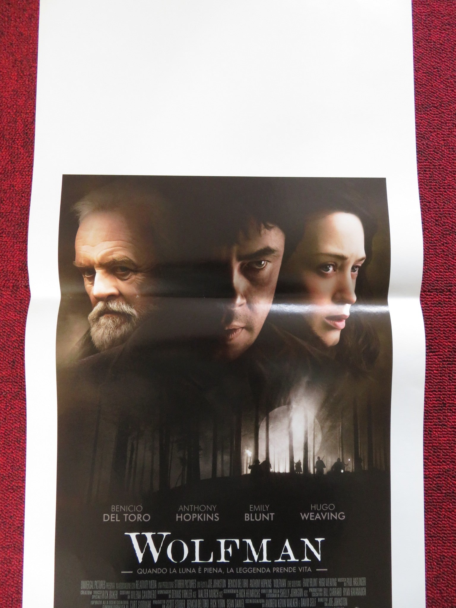 THE WOLFMAN ITALIAN LOCANDINA POSTER BENICIO DEL TORO ANTHONY HOPKINS 2010 Rendezvous Cinema Movie posters