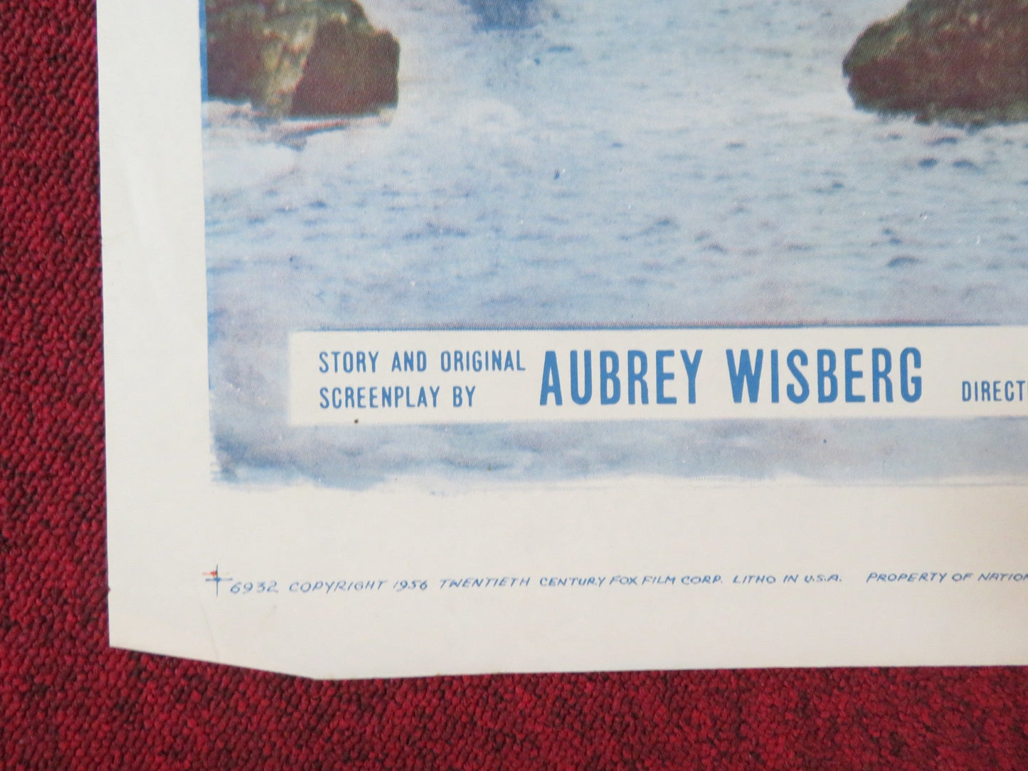 THE WOMEN OF PITCAIRN ISLAND FOLDED US ONE SHEET POSTER JAMES CRAIG 1957 Rendezvous Cinema Movie posters