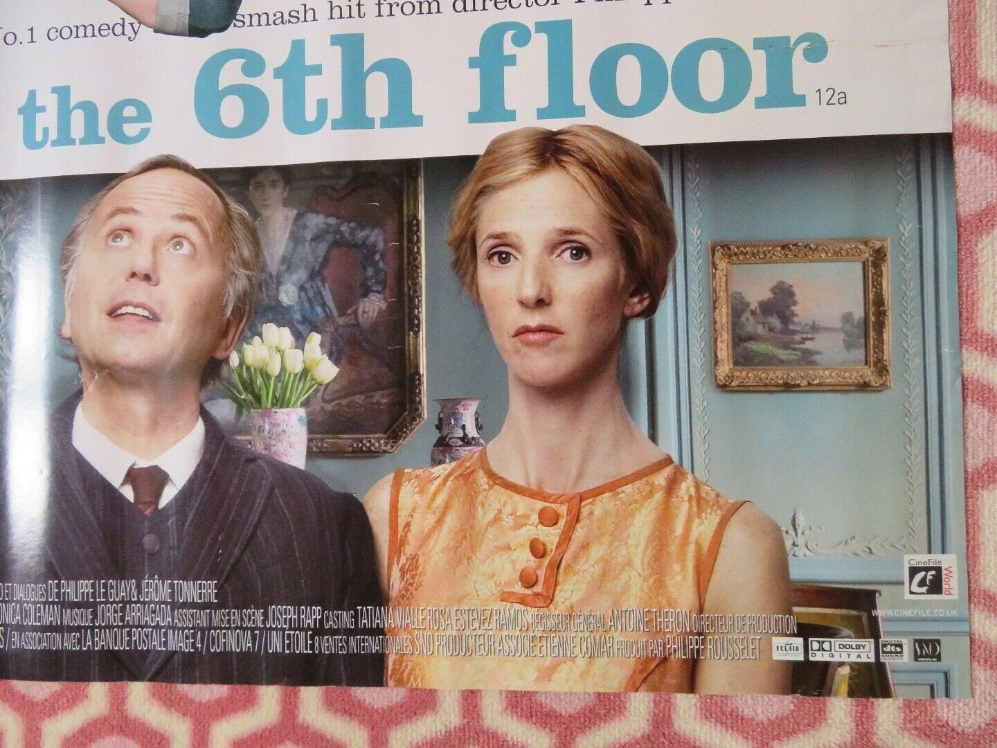 THE WOMEN ON THE 6TH FLOOR QUAD (27"x 39.5") ROLLED POSTER FABRICE LUCHINI 2010 Movie posters