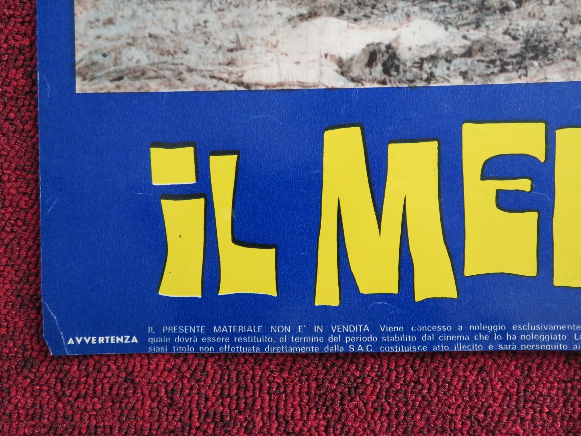 THE WONDERFUL COUNTRY - A ITALIAN FOTOBUSTA POSTER ROBERT MITCHUM LONDON 1960 Rendezvous Cinema Movie posters