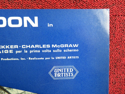 THE WONDERFUL COUNTRY - A ITALIAN FOTOBUSTA POSTER ROBERT MITCHUM LONDON 1960 Rendezvous Cinema Movie posters