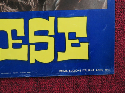 THE WONDERFUL COUNTRY - B ITALIAN FOTOBUSTA POSTER ROBERT MITCHUM LONDON 1960 Rendezvous Cinema Movie posters