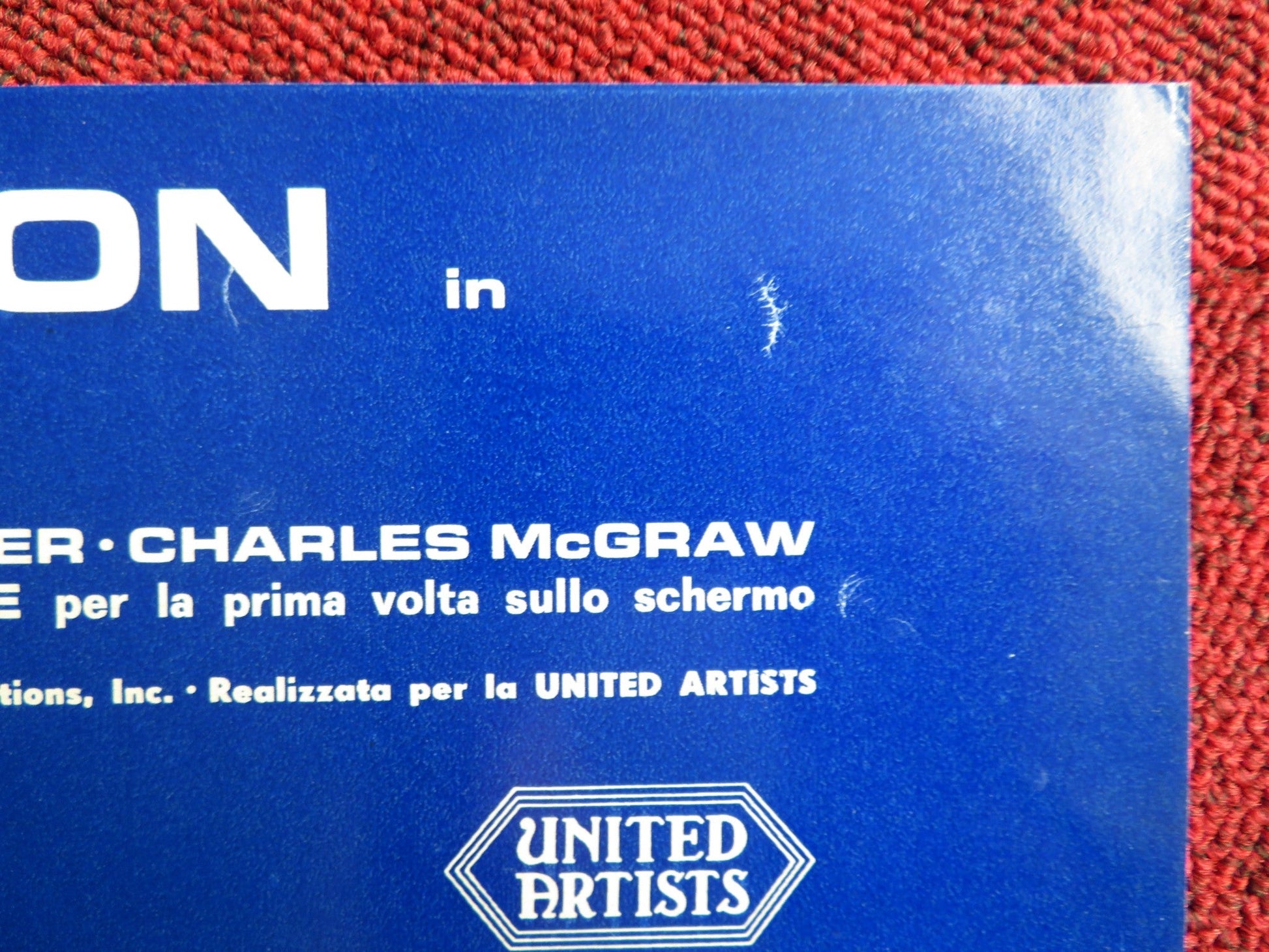 THE WONDERFUL COUNTRY - B ITALIAN FOTOBUSTA POSTER ROBERT MITCHUM LONDON 1960 Rendezvous Cinema Movie posters