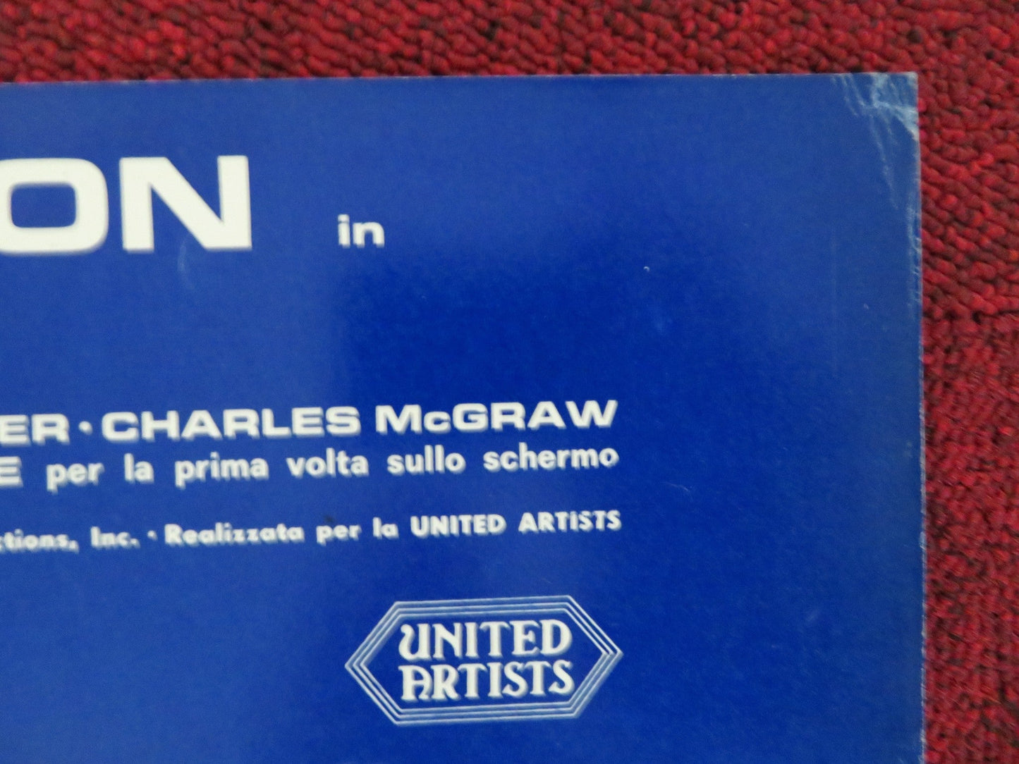 THE WONDERFUL COUNTRY - C ITALIAN FOTOBUSTA POSTER ROBERT MITCHUM LONDON 1960 Rendezvous Cinema Movie posters