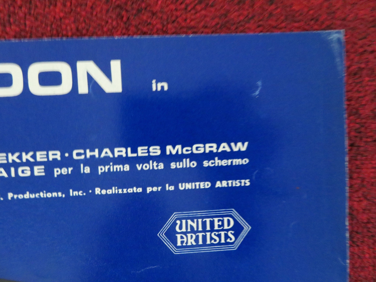 THE WONDERFUL COUNTRY - D ITALIAN FOTOBUSTA POSTER ROBERT MITCHUM LONDON 1960 Rendezvous Cinema Movie posters