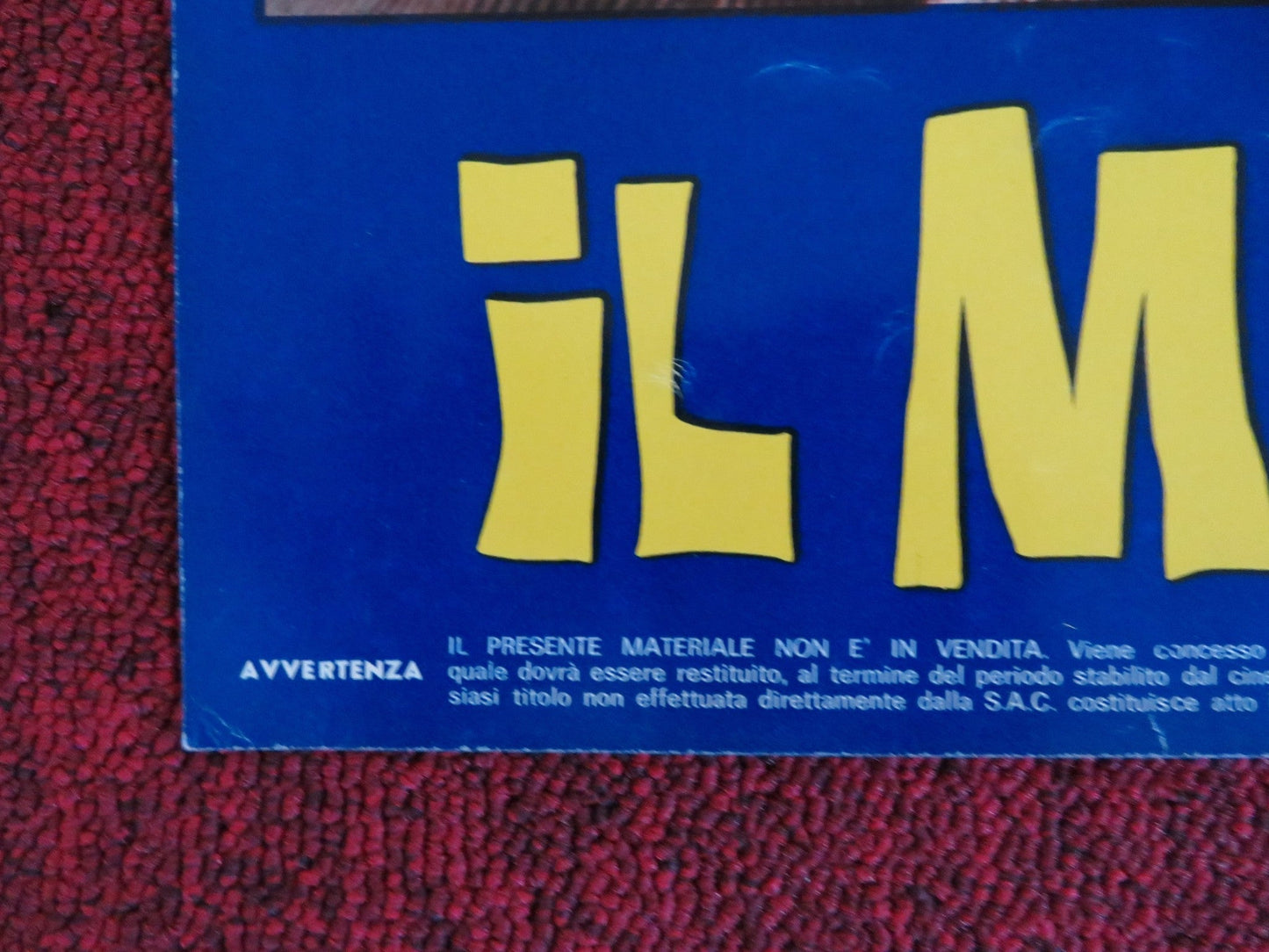 THE WONDERFUL COUNTRY - D ITALIAN FOTOBUSTA POSTER ROBERT MITCHUM LONDON 1960 Rendezvous Cinema Movie posters