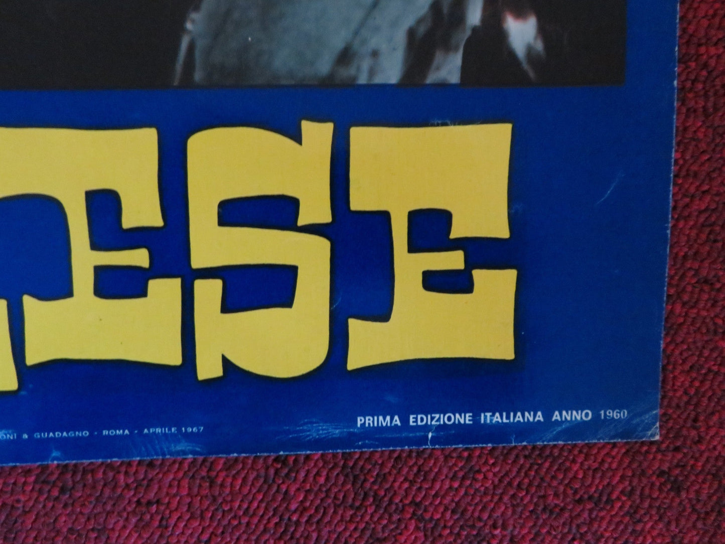 THE WONDERFUL COUNTRY - D ITALIAN FOTOBUSTA POSTER ROBERT MITCHUM LONDON 1960 Rendezvous Cinema Movie posters