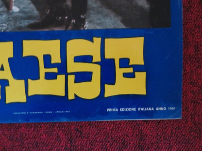 THE WONDERFUL COUNTRY - E ITALIAN FOTOBUSTA POSTER ROBERT MITCHUM LONDON 1960 Rendezvous Cinema Movie posters