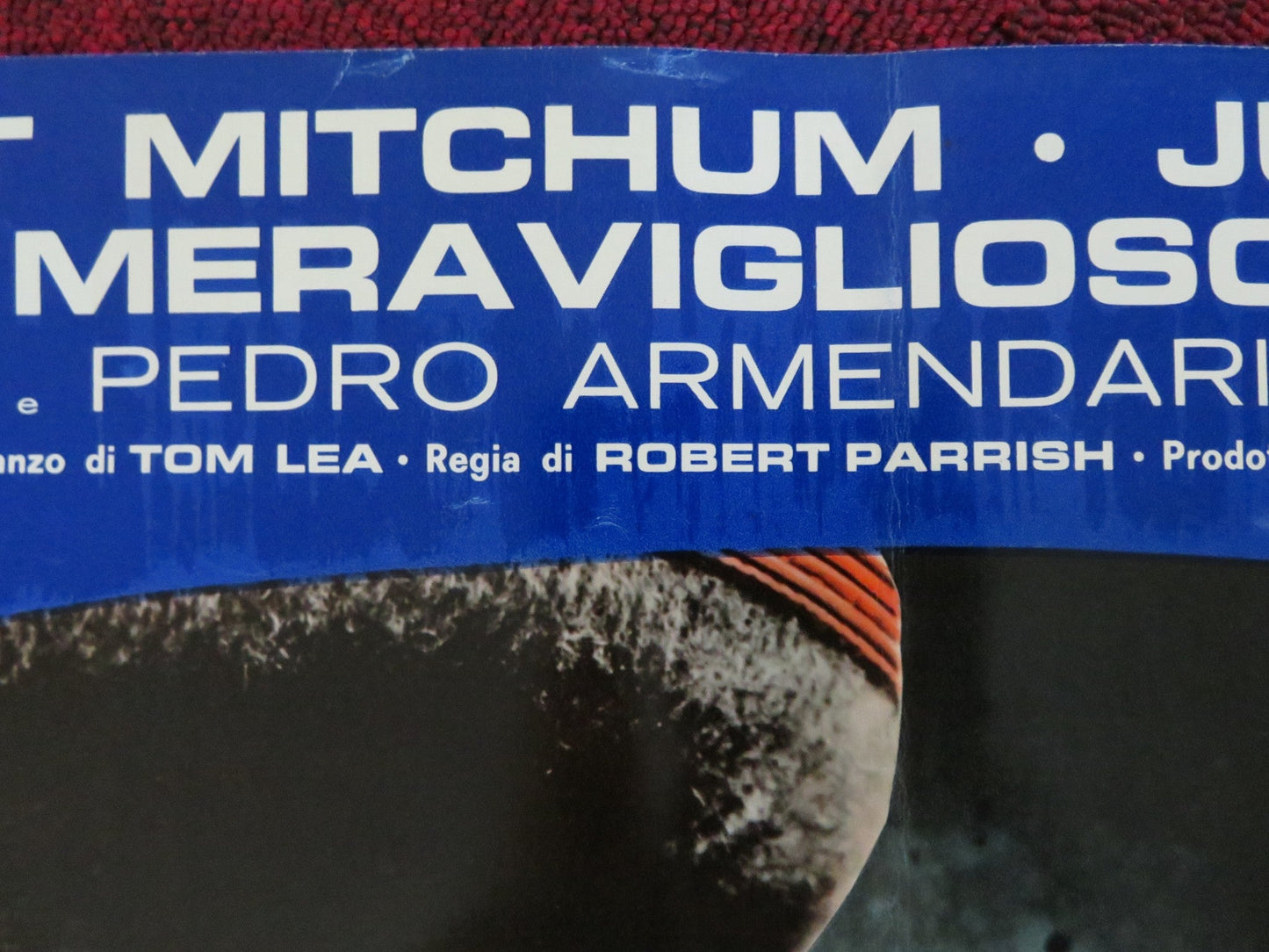 THE WONDERFUL COUNTRY - E ITALIAN FOTOBUSTA POSTER ROBERT MITCHUM LONDON 1960 Rendezvous Cinema Movie posters