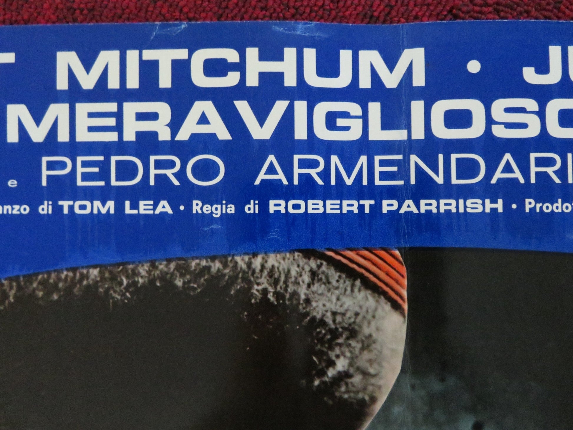 THE WONDERFUL COUNTRY - E ITALIAN FOTOBUSTA POSTER ROBERT MITCHUM LONDON 1960 Rendezvous Cinema Movie posters