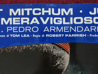 THE WONDERFUL COUNTRY - E ITALIAN FOTOBUSTA POSTER ROBERT MITCHUM LONDON 1960 Rendezvous Cinema Movie posters