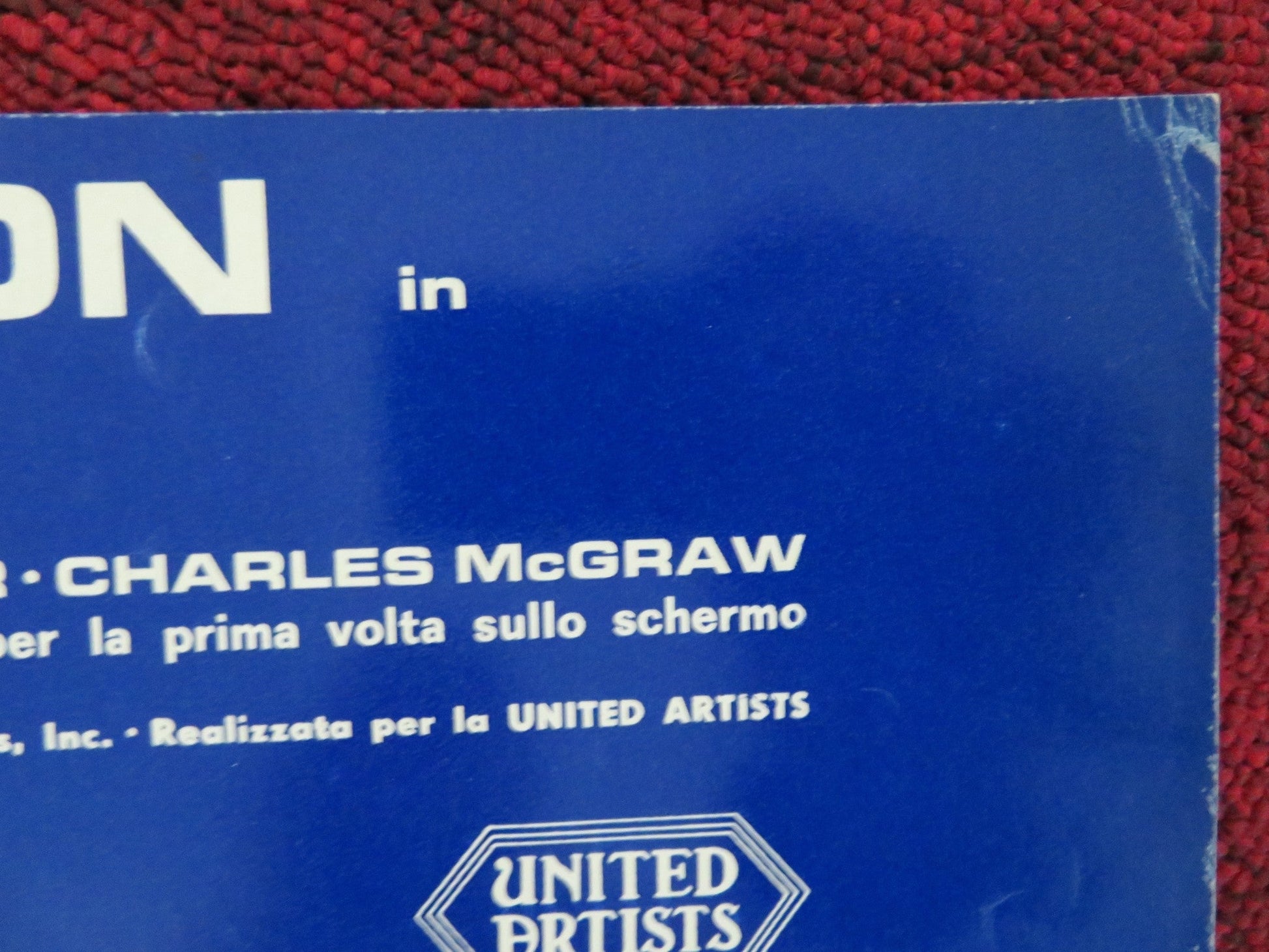 THE WONDERFUL COUNTRY - F ITALIAN FOTOBUSTA POSTER ROBERT MITCHUM LONDON 1960 Rendezvous Cinema Movie posters