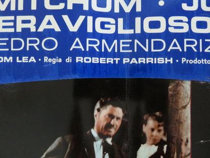 THE WONDERFUL COUNTRY - F ITALIAN FOTOBUSTA POSTER ROBERT MITCHUM LONDON 1960 Rendezvous Cinema Movie posters