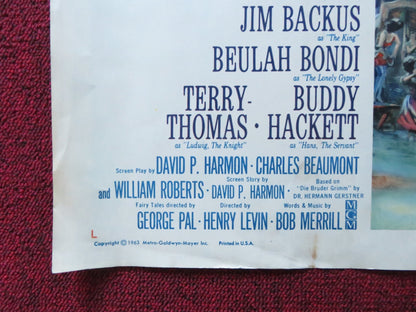 THE WONDERFUL WORLD OF THE BROTHERS GRIMM HALF SHEET (22"x 28") POSTER 1963 Rendezvous Cinema Movie posters