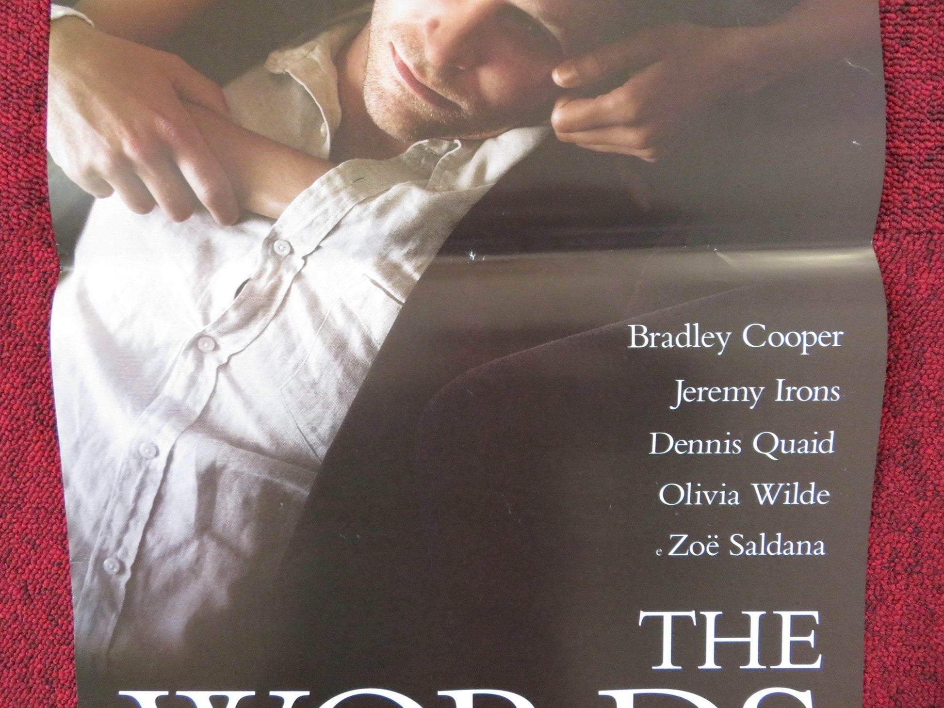 THE WORDS ITALIAN LOCANDINA POSTER BRADLEY COOPER JEREMY IRONS 2012 Rendezvous Cinema Movie posters