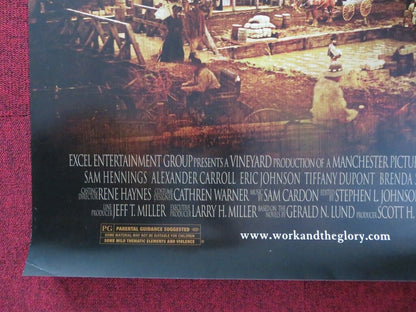 THE WORK AND THE GLORY US ONE SHEET ROLLED POSTER SAM HENNINGS 2004 Movie posters